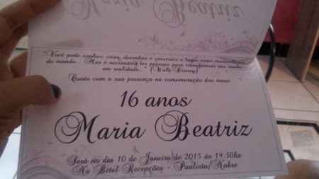 Meu convite de aniversário  - 1