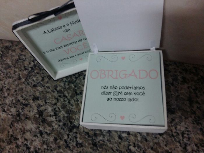 Convite para os padrinhos diy parte 2 #vemver - 2