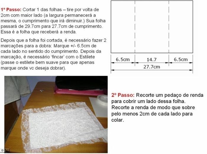 passo a passo de convite com renda: