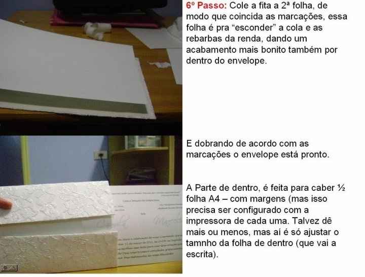 passo a passo de convite com renda:
