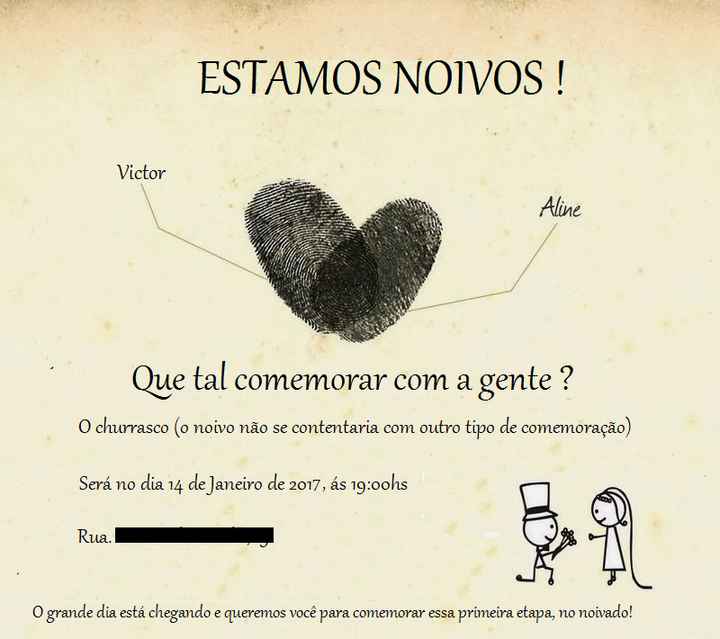 Convite Noivado