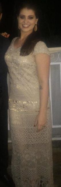 Vestido feito pela Vovo Ruth  