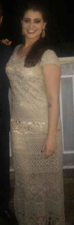 Vestido feito pela Vovo Ruth  