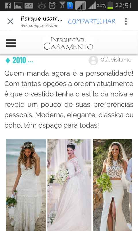 Tradicional vestido de noiva épocas - 11