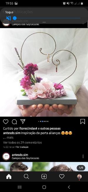 Nosso Porta Alianças Chegou! ❤ 2