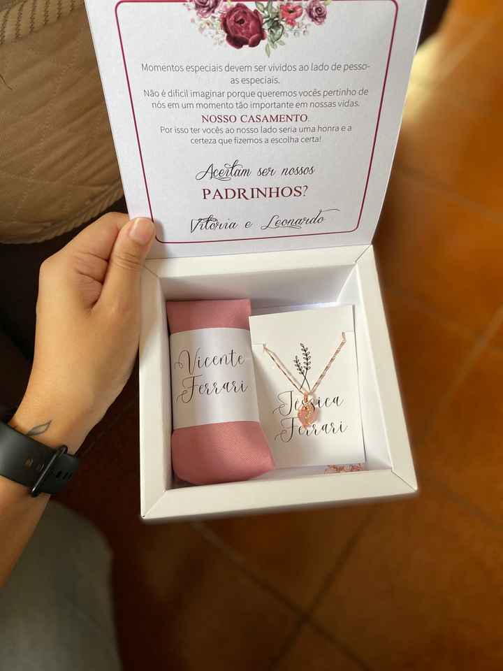 Caixinhas dos padrinhos ❤️ - 2