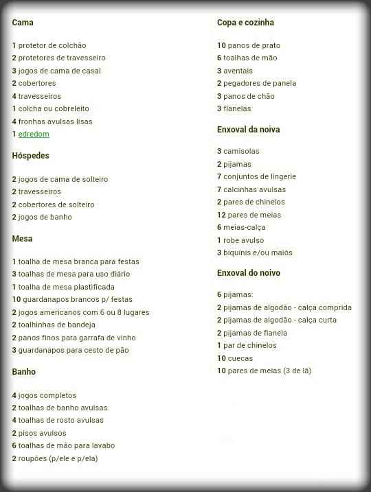 Check list - enxoval,  já fez a sua?   #vemver - 1