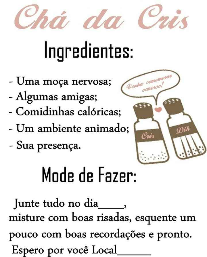 Chá de cozinha!!!  # convitevemver - 1
