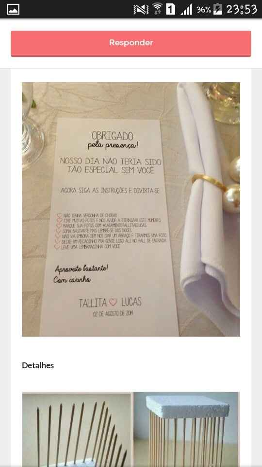 Mesa dos convidados - 1