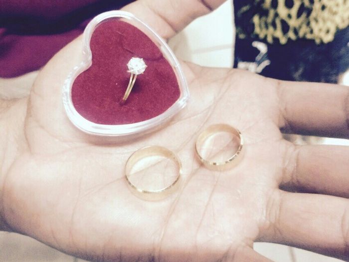 Aliança de noivado x aliança de casamento - 1