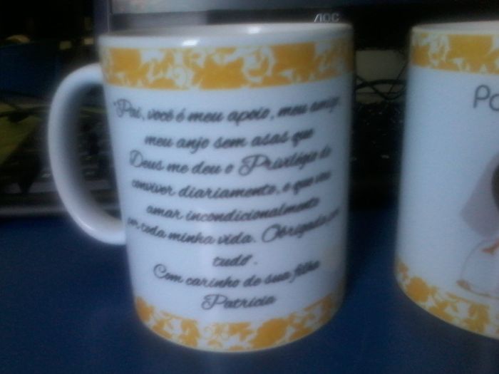 Caneca personalizada pais