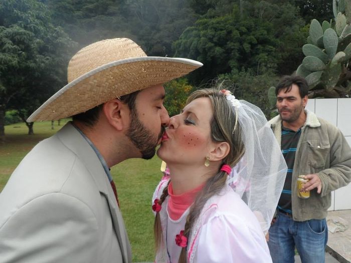 O beijo do casamento!