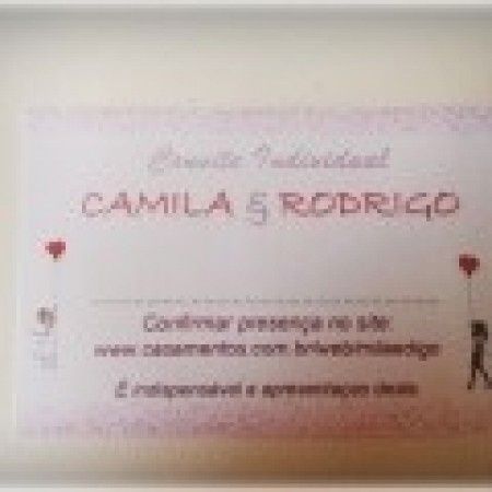 Convite do nosso chá de casamento!  - 2