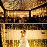 luzes no casamento
