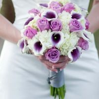 Rosas lilas e copos de leite Picasso