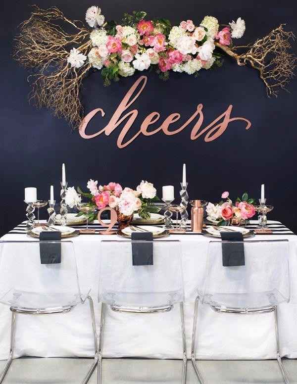 Mesa decorada