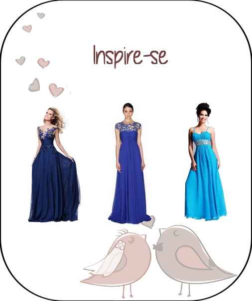 Inspiração de vestido azul