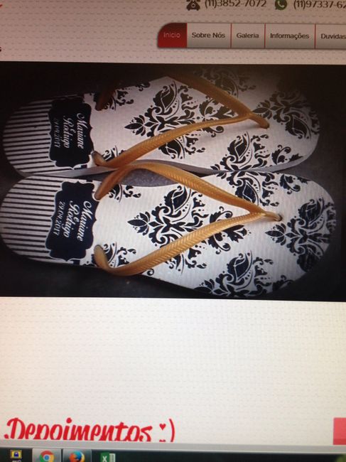 Chinelos personalizados - inspirações - 2