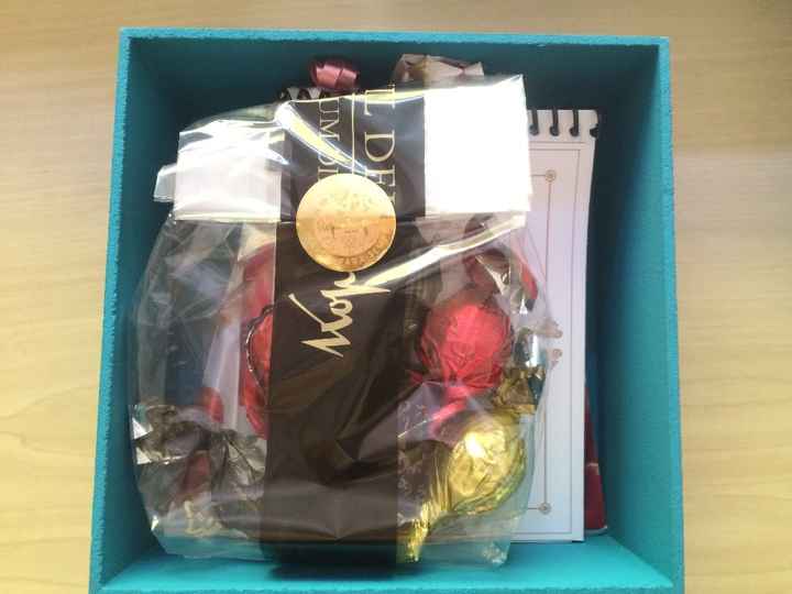kit (chocolate, manual e necessaire) 