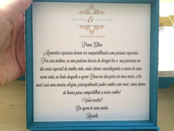Convite Dama de honra