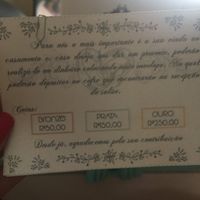 Lista de presentes ou dinheiro - 1