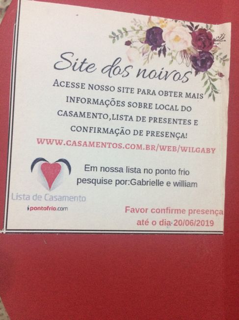 Meu convite de casamento❤️#vemver - 2