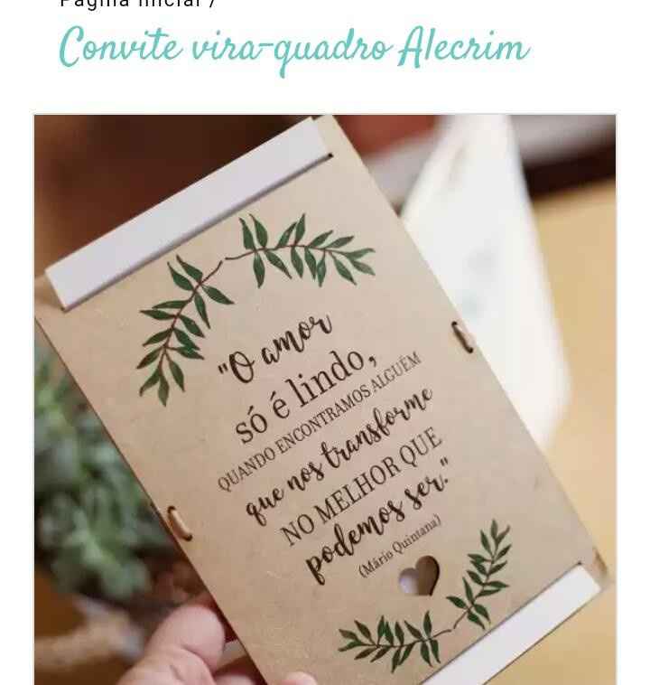 Convite Vira Quadro