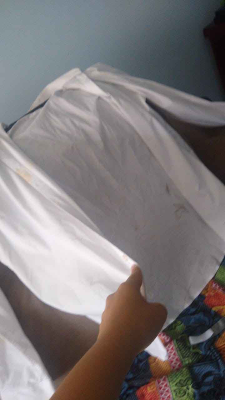 Imaginem a minha cara quando fomos devolver a roupa gente kkkkkkkkk