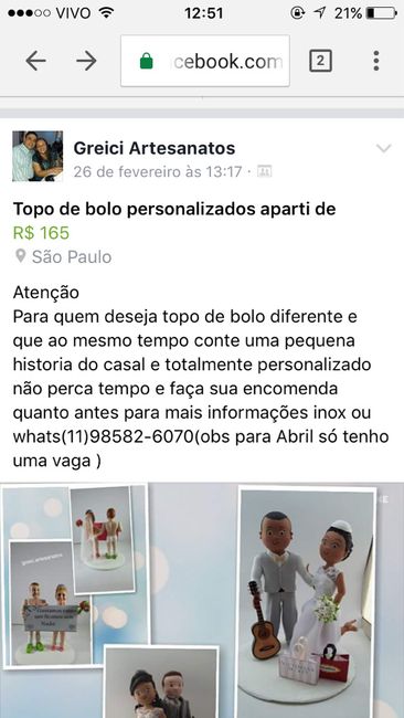 Alguém sabe quem faz tipo de bolo (musical) - 1