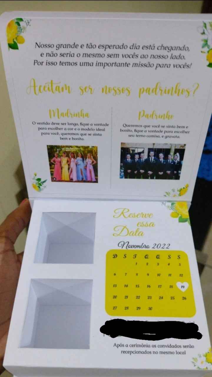 Caixinhas dos padrinhos - 1