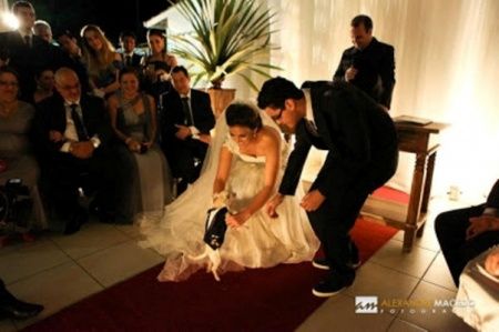 Cachorro com o casal