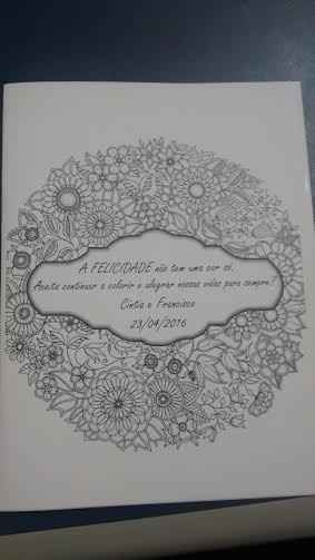 Convite para padrinhos (Livro de colorir)