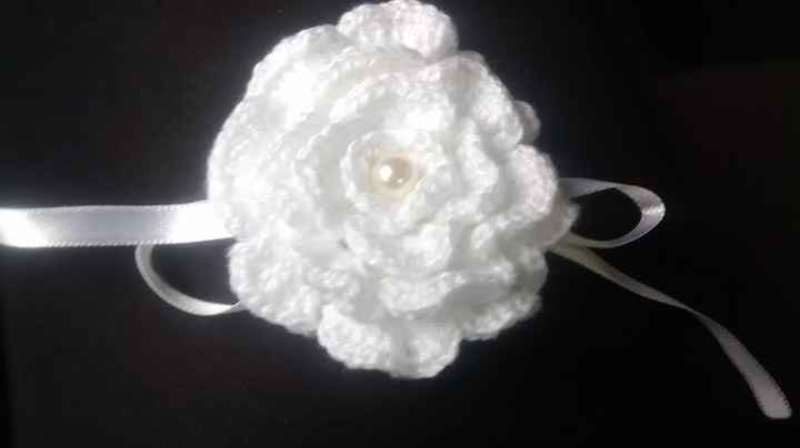 Corsage em crochê