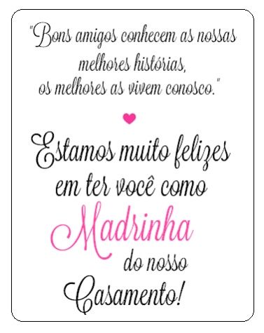 Manual da Madrinha Dedicatória