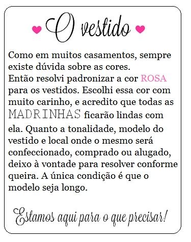 Manual da Madrinha Vestido