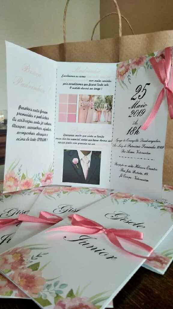 Convites dos padrinhos,faminhad,floristas,pajens convites dos convidados manual de padrinhos - 7