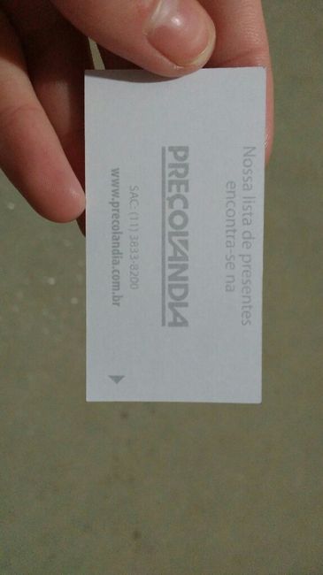 Lista de casamento - iara e anderson - 1