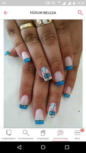 Unhas azuis para noivas - Vote na sua favorita! - 1