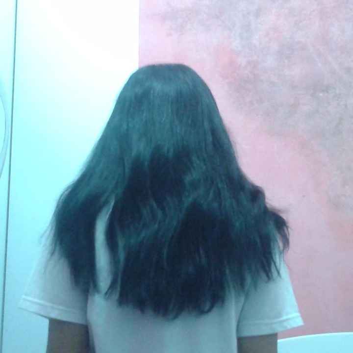 meu cabelo quando comecei o projeto rapunzel