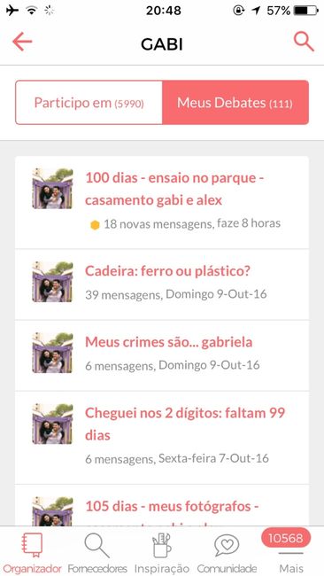 Quantos debates vocês já publicou na comunidade? - 1