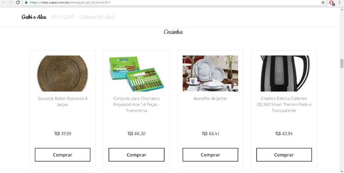 lista de presentes