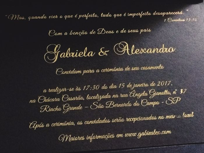 78 dias - convite de casamento - casamento gabi e alex