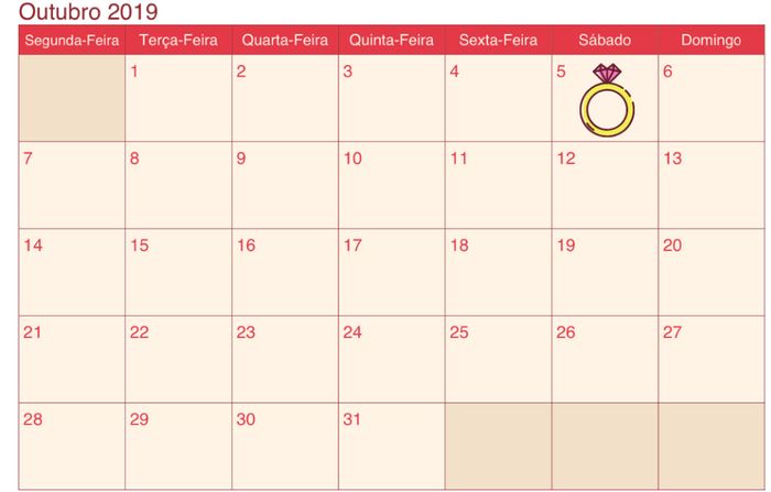 Calendário para manual de padrinhos 3