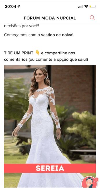 TIRE UM PRINT para decidir o vestido - 1