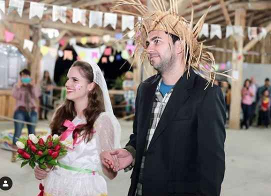 Nosso primeiro casamento! hahaha