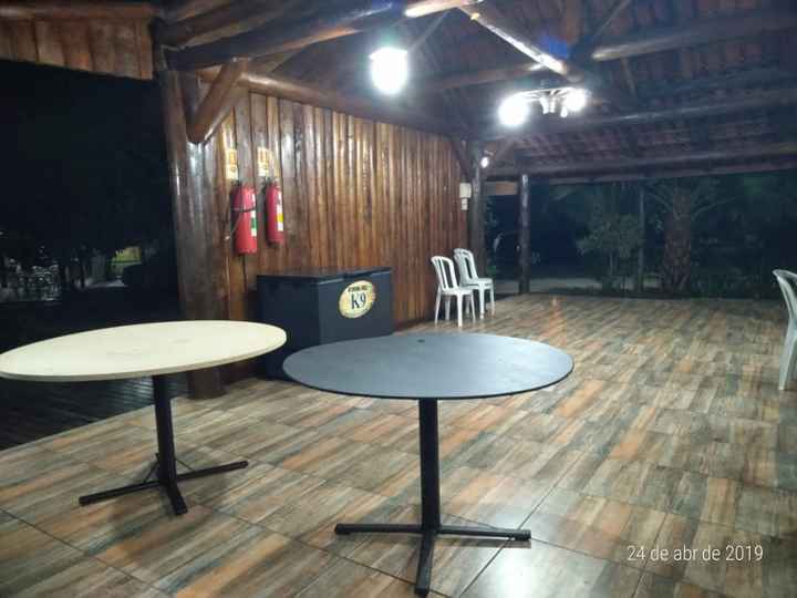 essa é a parede onde ficarão a geladeira e o freezer, e algumas mesas