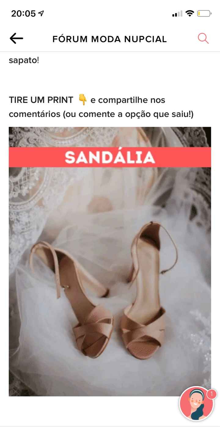 TIRE UM PRINT para decidir o sapato - 1