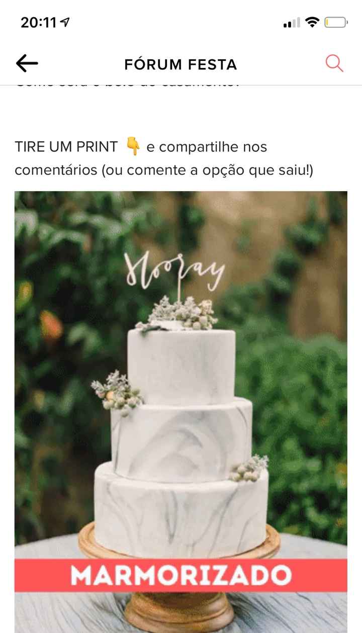 TIRE UM PRINT para decidir o bolo - 1