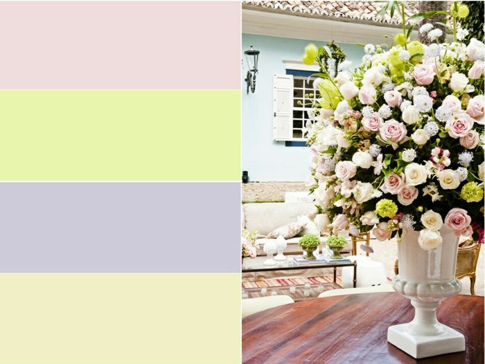 Alguém com decoração verde branco e rosa? - 1