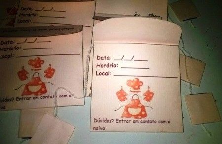 Convite do meu chá de cozinha